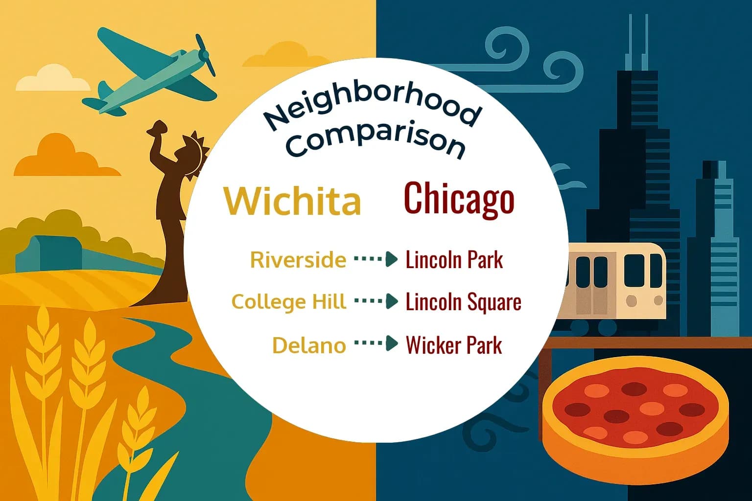 Wichita vs Chicago Neighborhood Comparison
