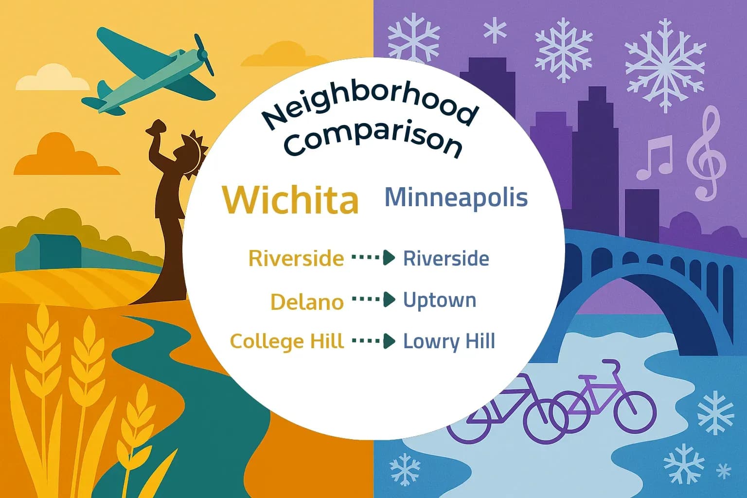 Wichita vs Minneapolis Neighborhood Comparison