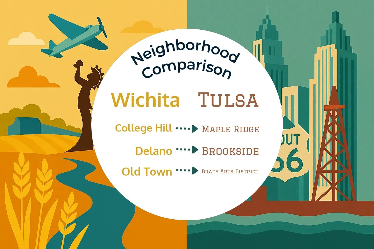 Wichita vs Tulsa Neighborhood Comparison