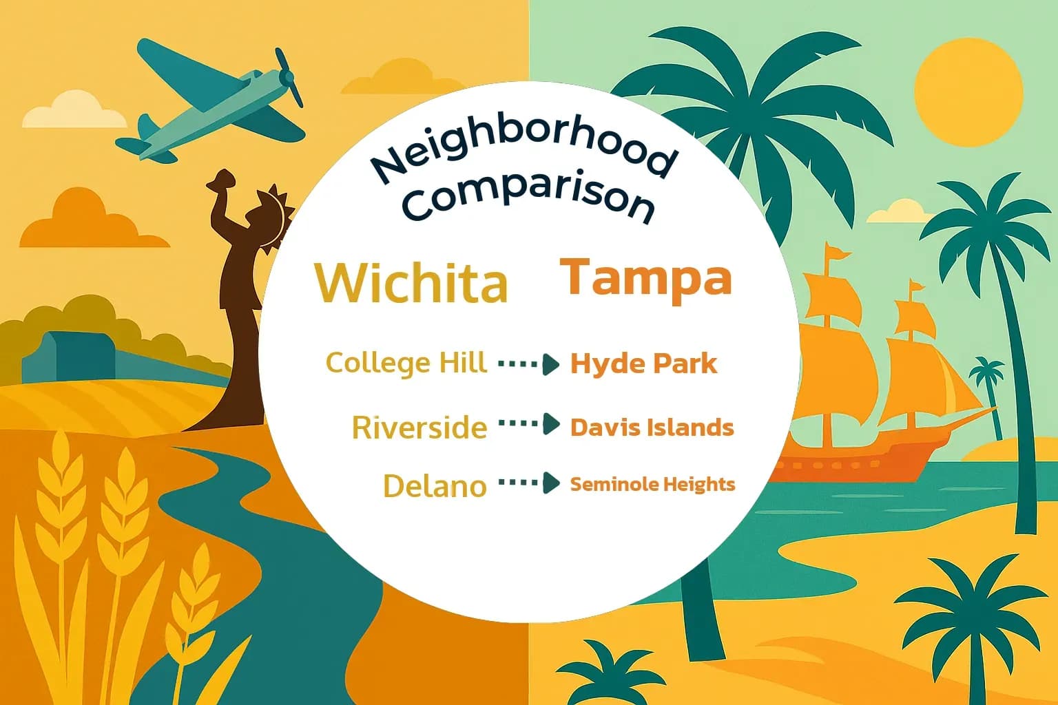 Wichita vs Tampa Neighborhood Comparison
