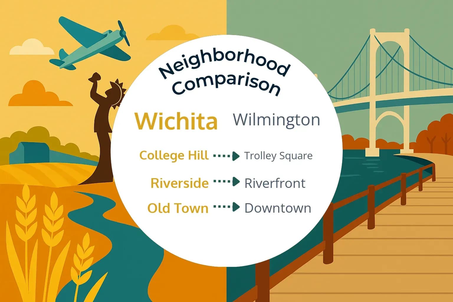 Wichita vs Wilmington Neighborhood Comparison