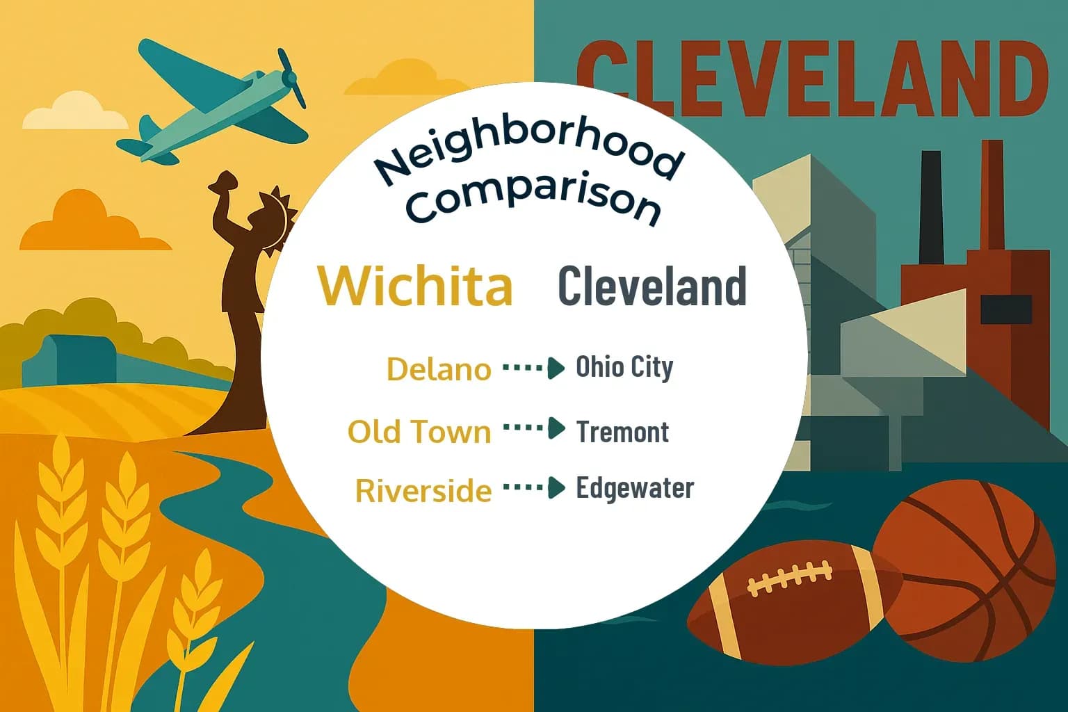 Wichita vs Cleveland Neighborhood Comparison