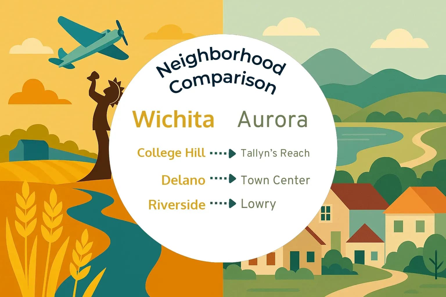 Wichita vs Aurora Neighborhood Comparison