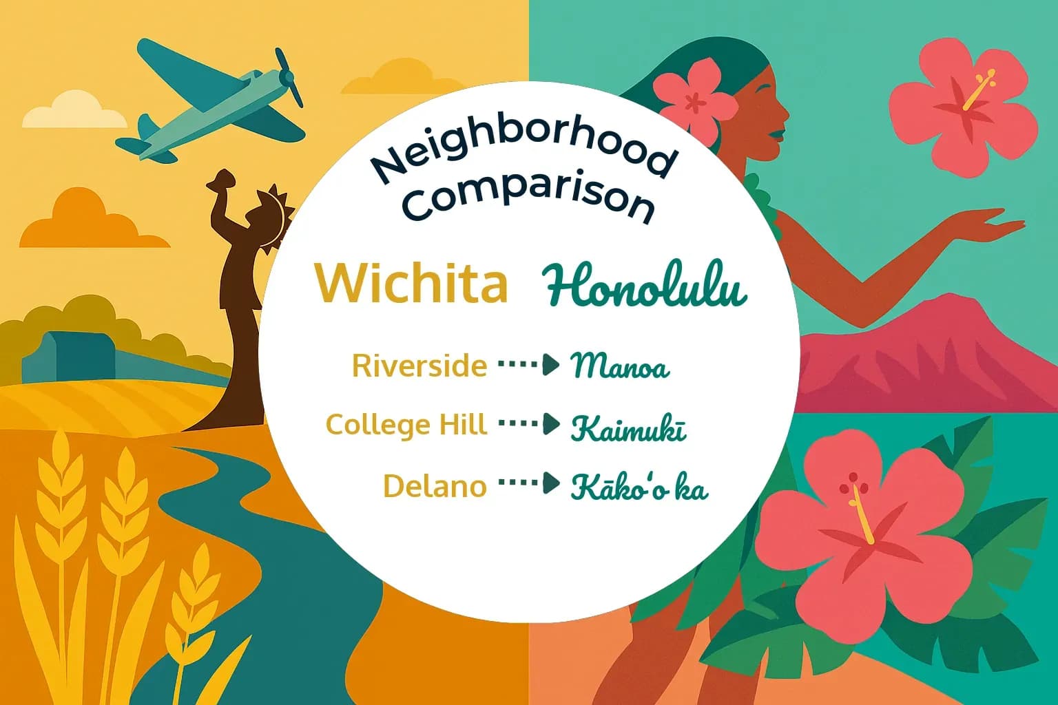 Wichita vs Honolulu Neighborhood Comparison