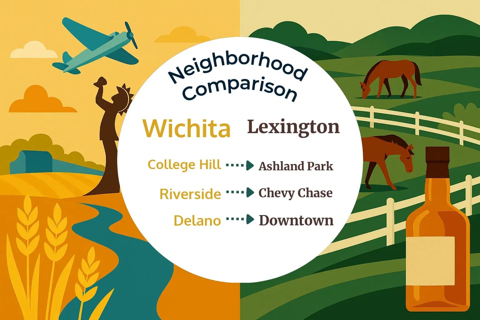 Wichita vs Lexington Neighborhood Comparison