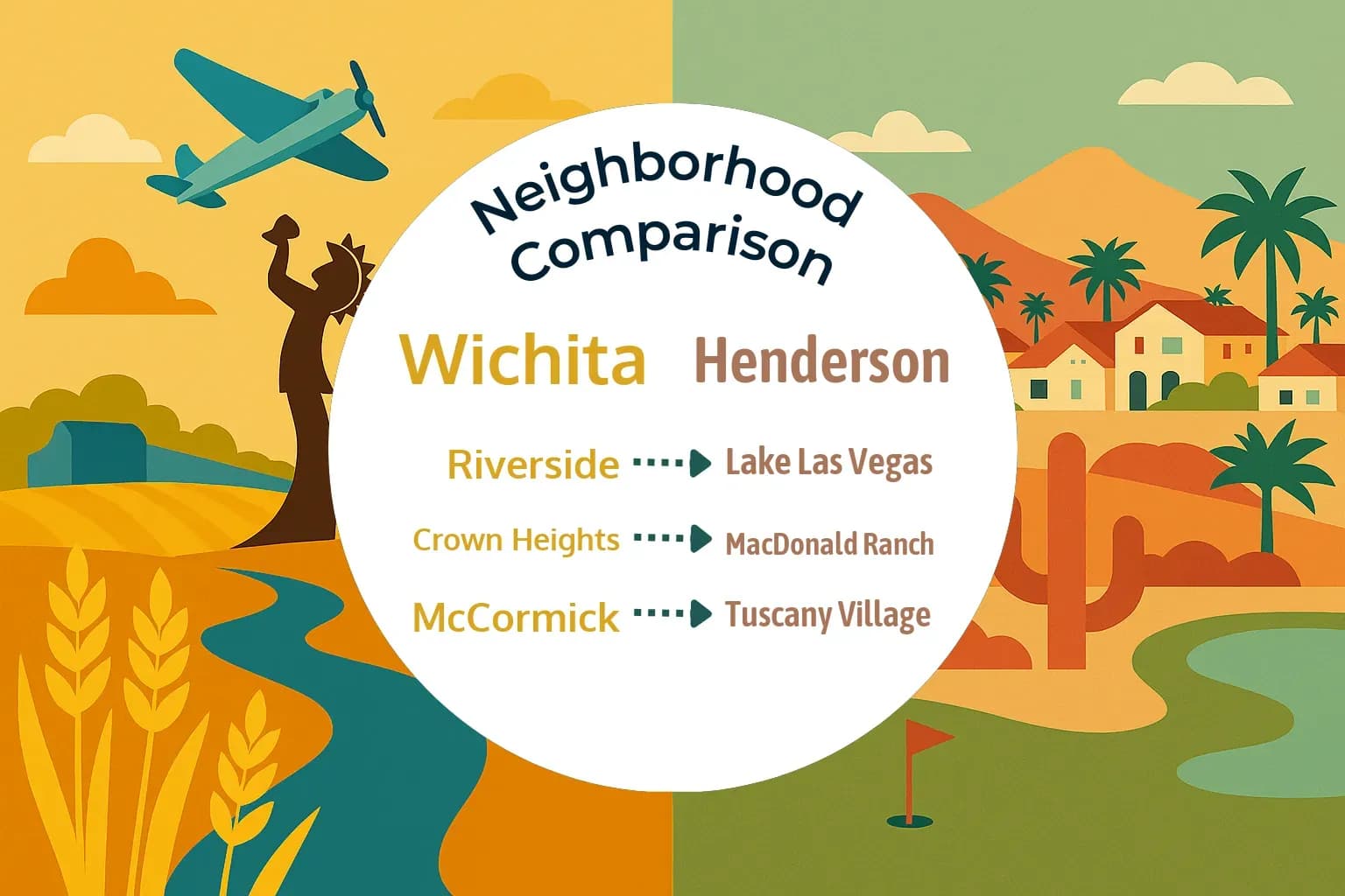 Wichita vs Henderson Neighborhood Comparison