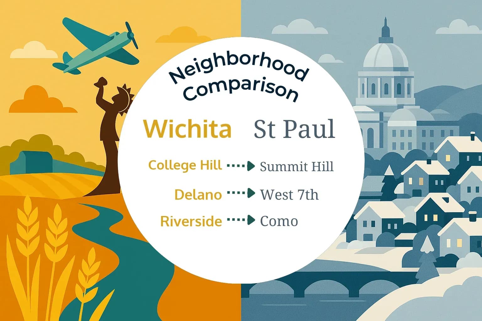 Wichita vs St. Paul Neighborhood Comparison