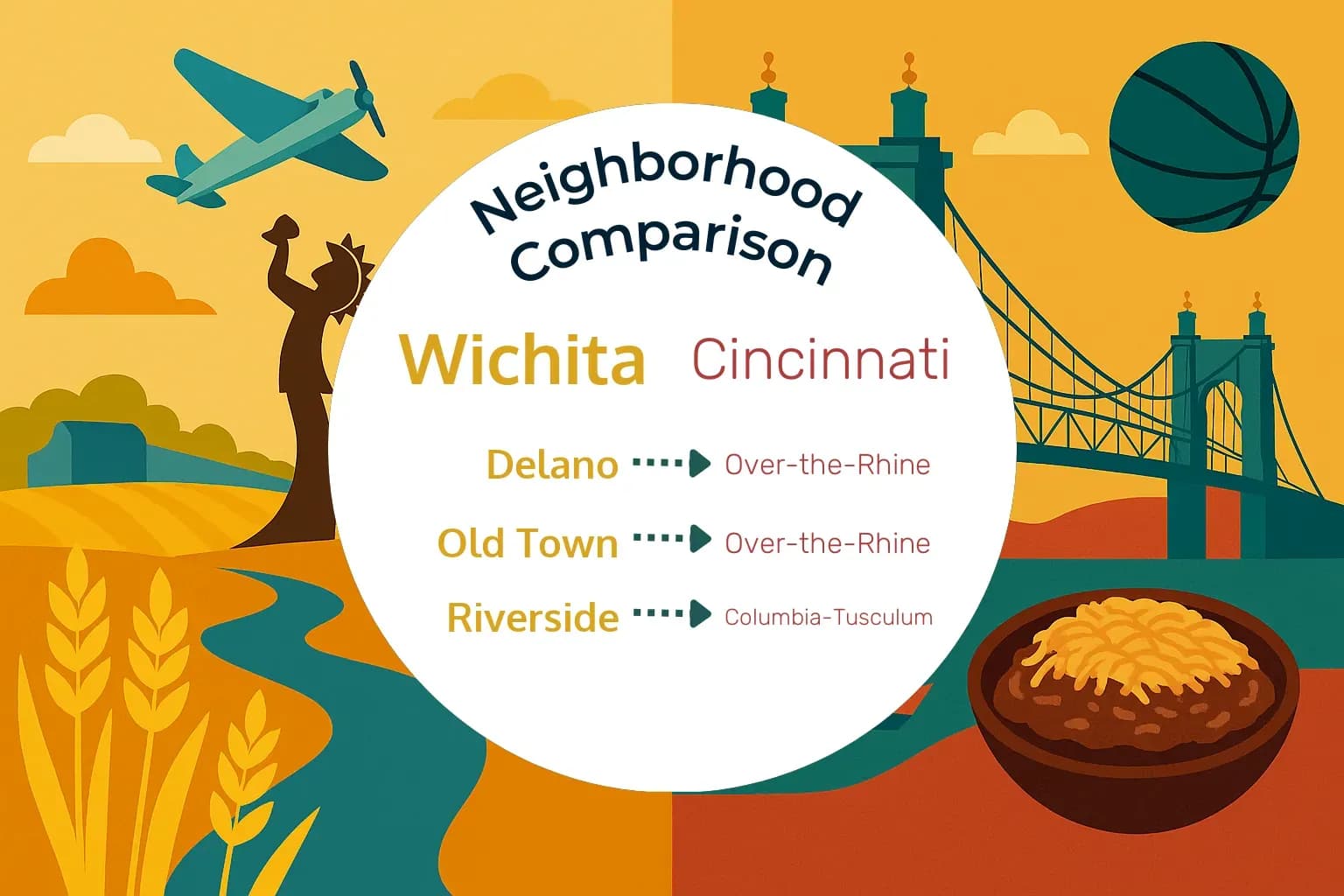 Wichita vs Cincinnati Neighborhood Comparison