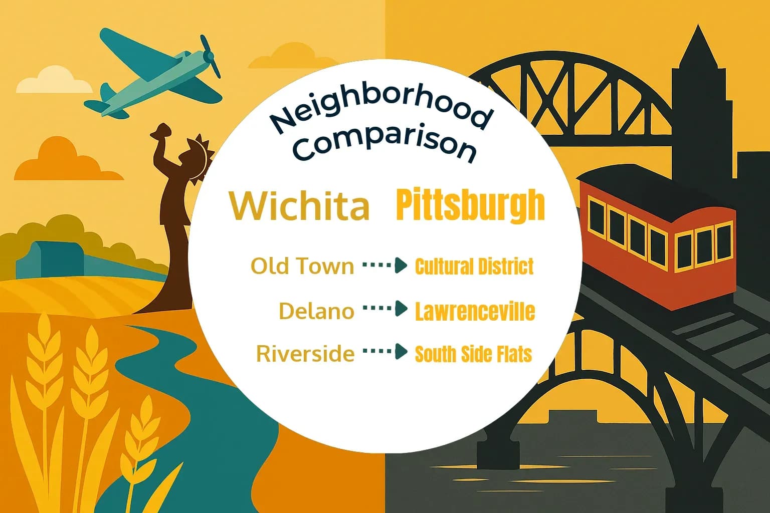 Wichita vs Pittsburgh Neighborhood Comparison
