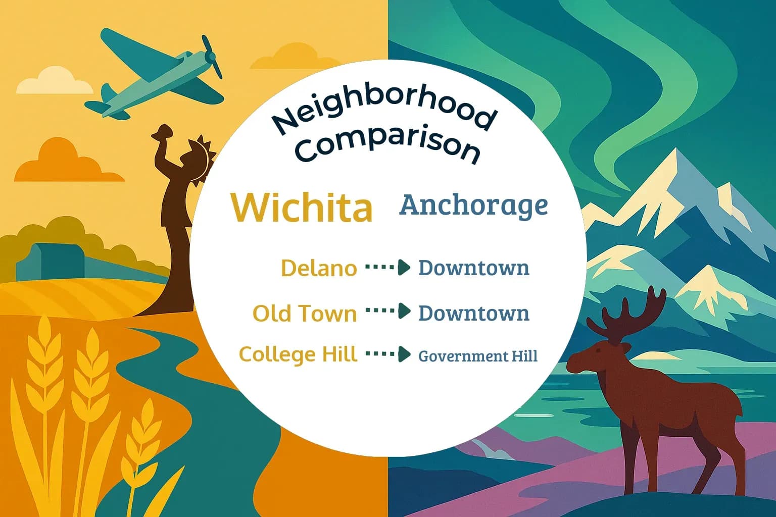 Wichita vs Anchorage Neighborhood Comparison