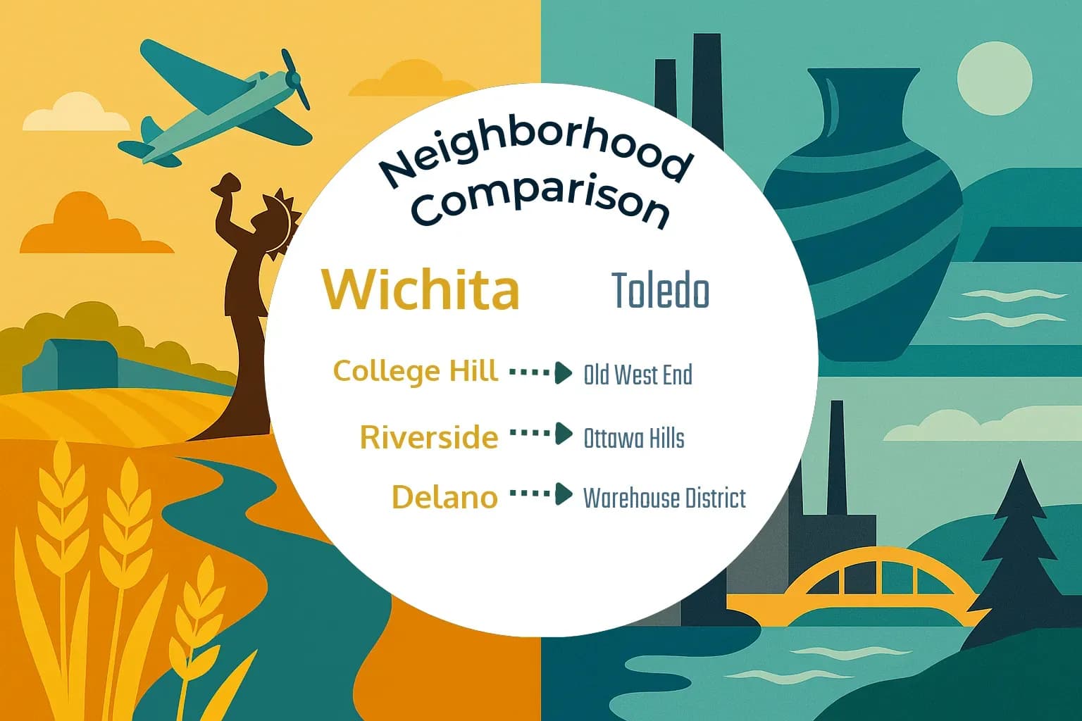 Wichita vs Toledo Neighborhood Comparison