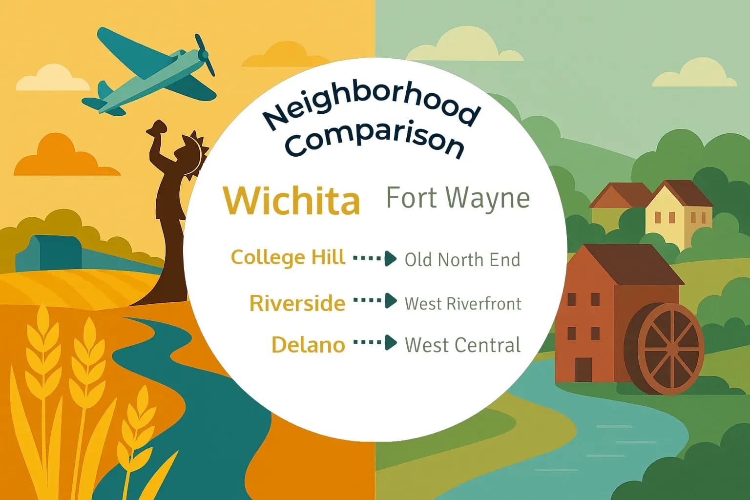 Wichita vs Fort Wayne Neighborhood Comparison