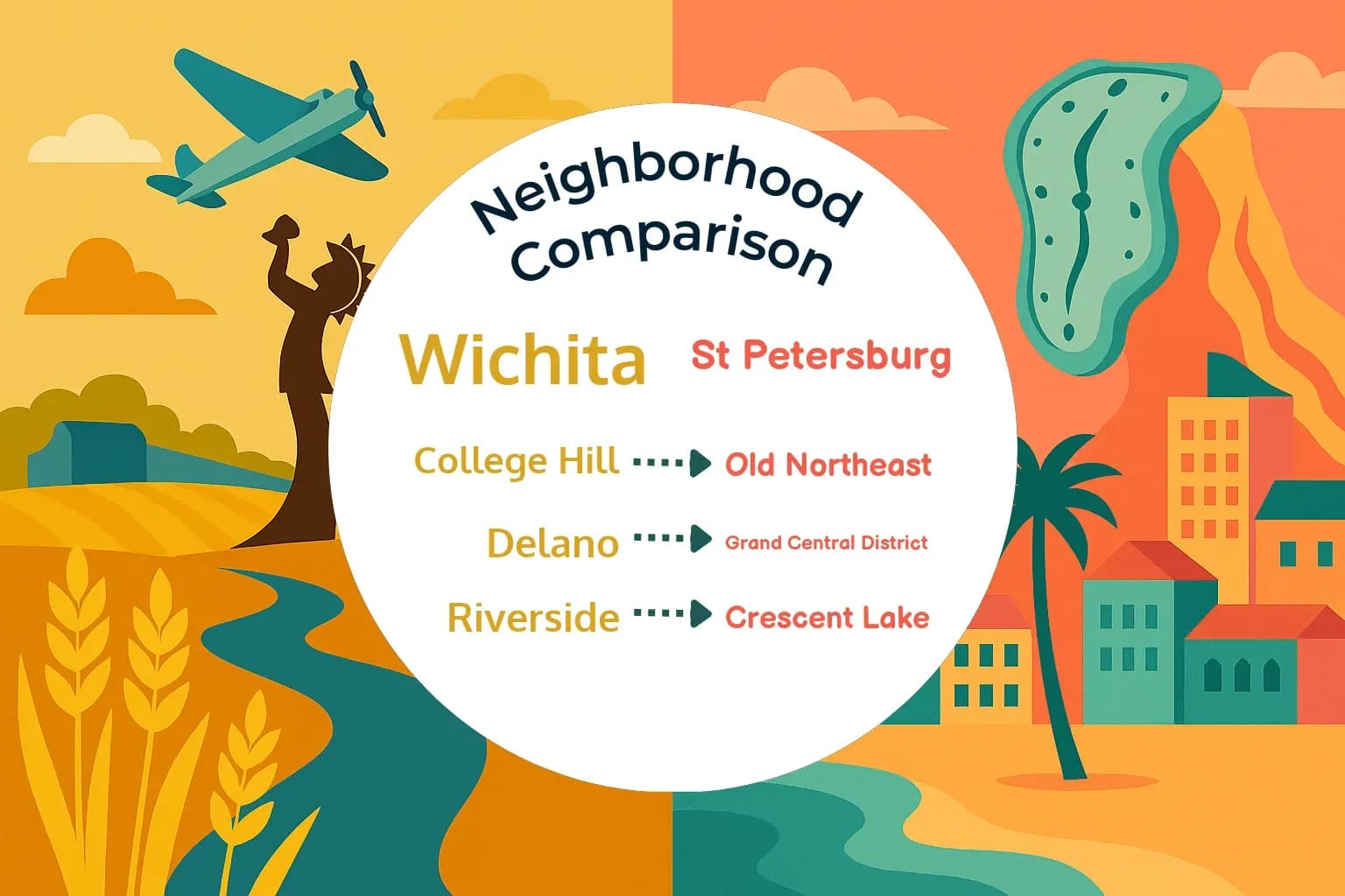 Wichita vs St. Petersburg Neighborhood Comparison