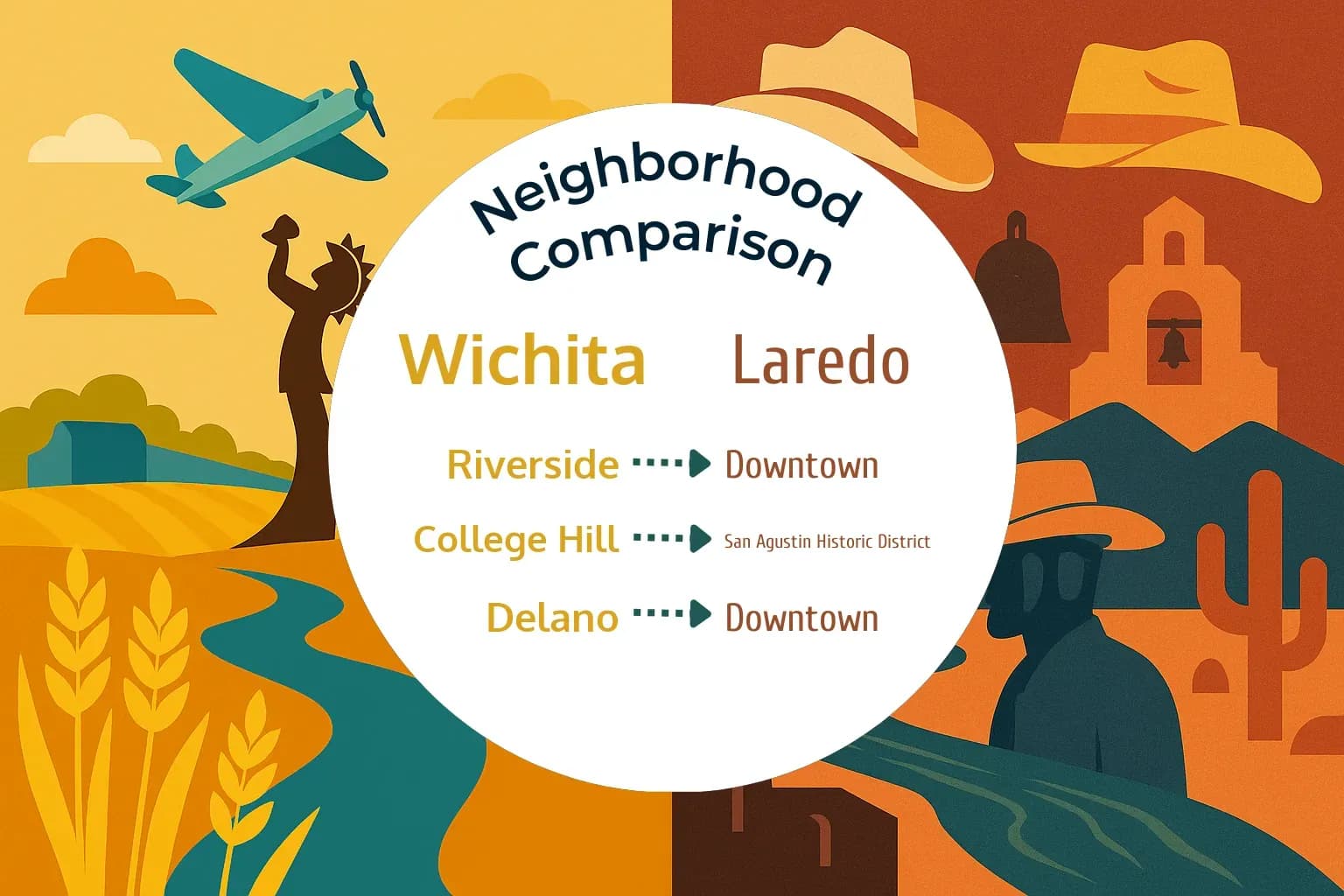 Wichita vs Laredo Neighborhood Comparison