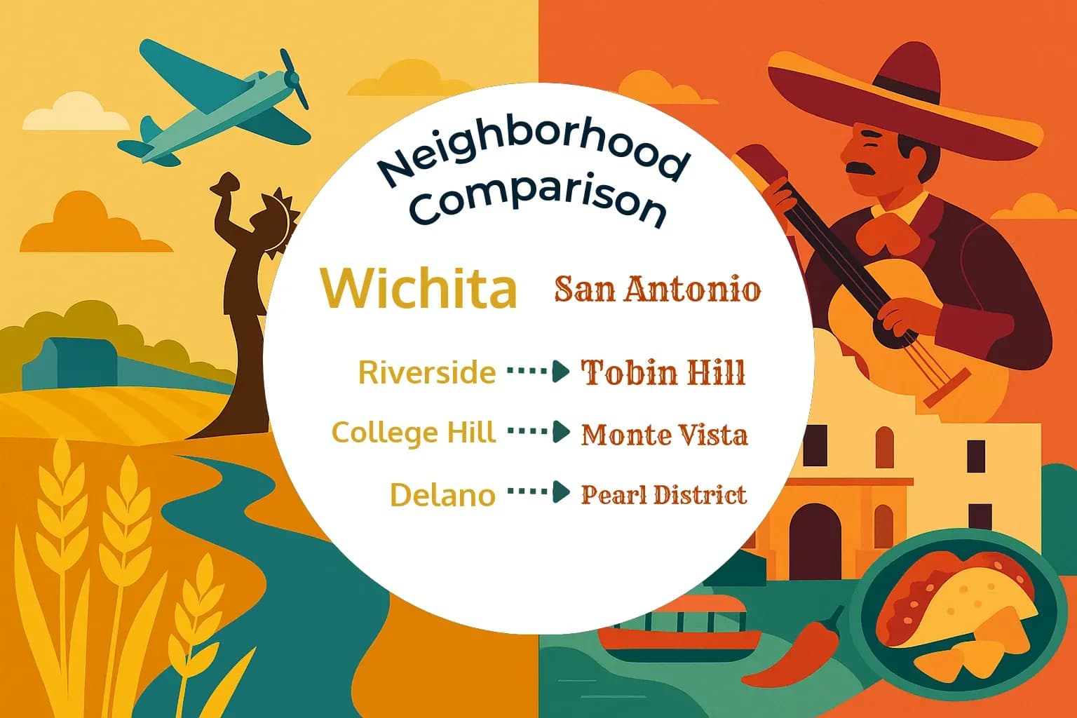 Wichita vs San Antonio Neighborhood Comparison