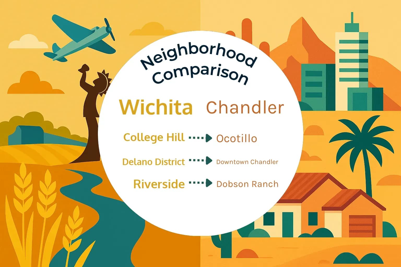 Wichita vs Chandler Neighborhood Comparison
