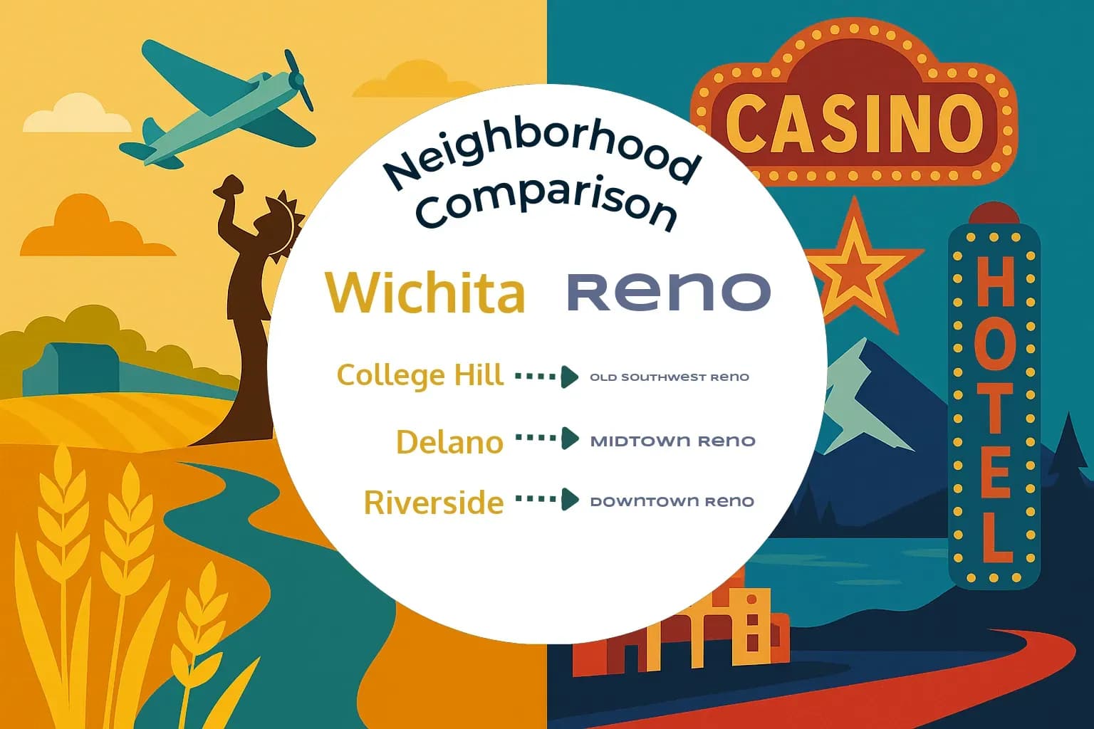 Wichita vs Reno Neighborhood Comparison