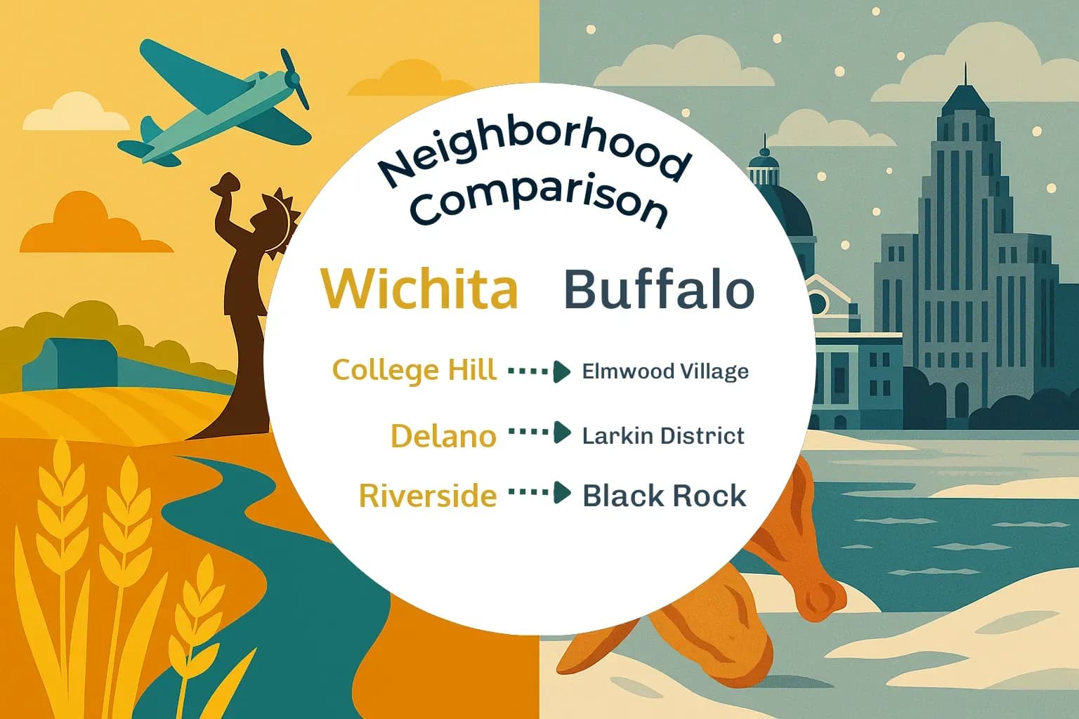 Wichita vs Buffalo Neighborhood Comparison