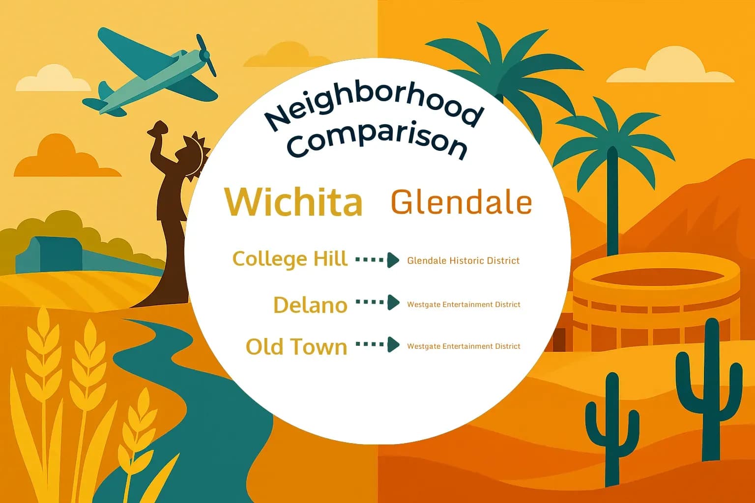 Wichita vs Glendale Neighborhood Comparison