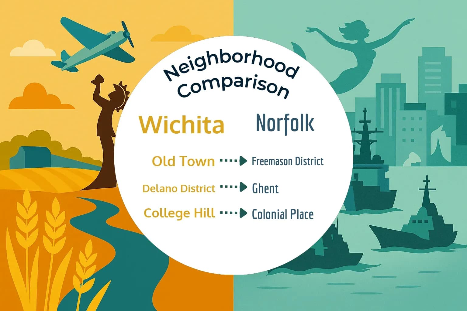 Wichita vs Norfolk Neighborhood Comparison