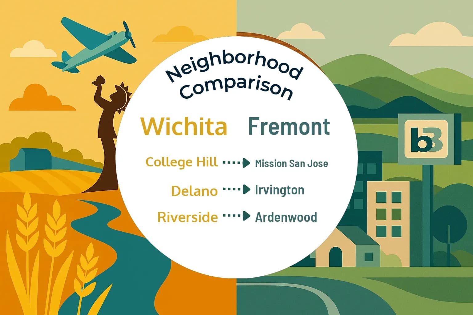 Wichita vs Fremont Neighborhood Comparison