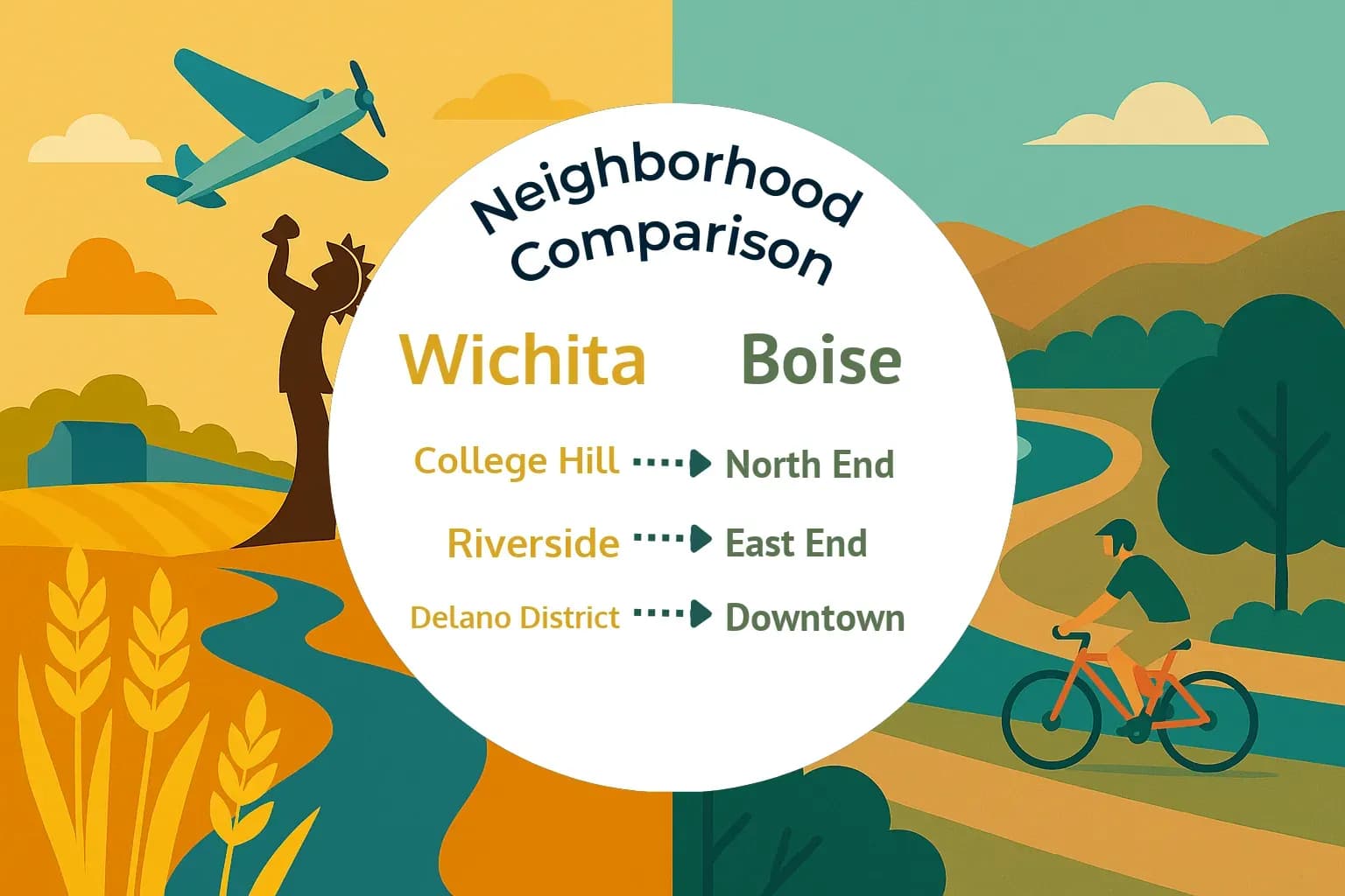 Wichita vs Boise Neighborhood Comparison