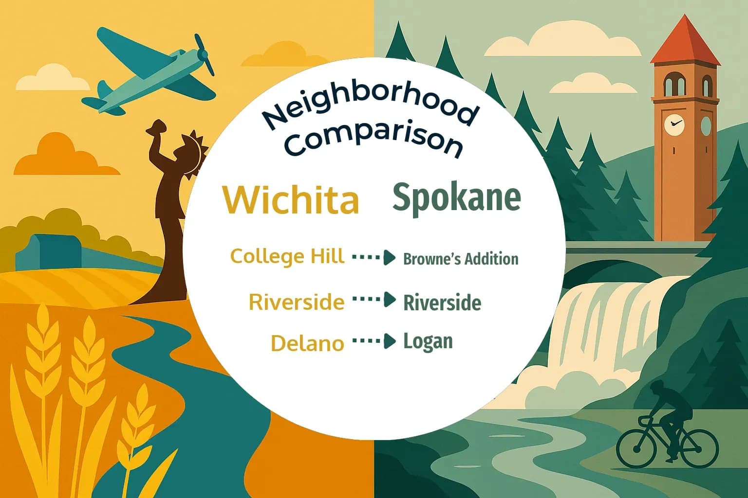Wichita vs Spokane Neighborhood Comparison