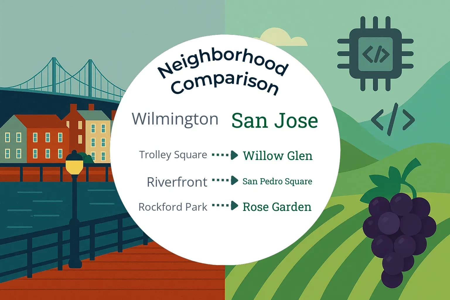 Wilmington vs San Jose Neighborhood Comparison