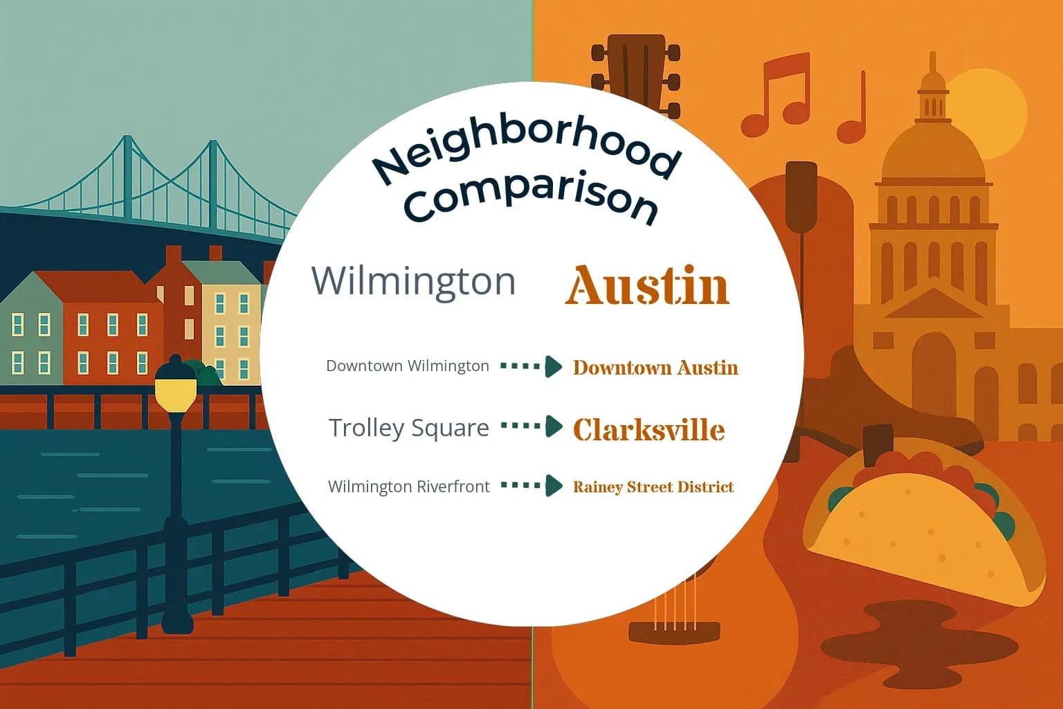 Wilmington vs Austin Neighborhood Comparison
