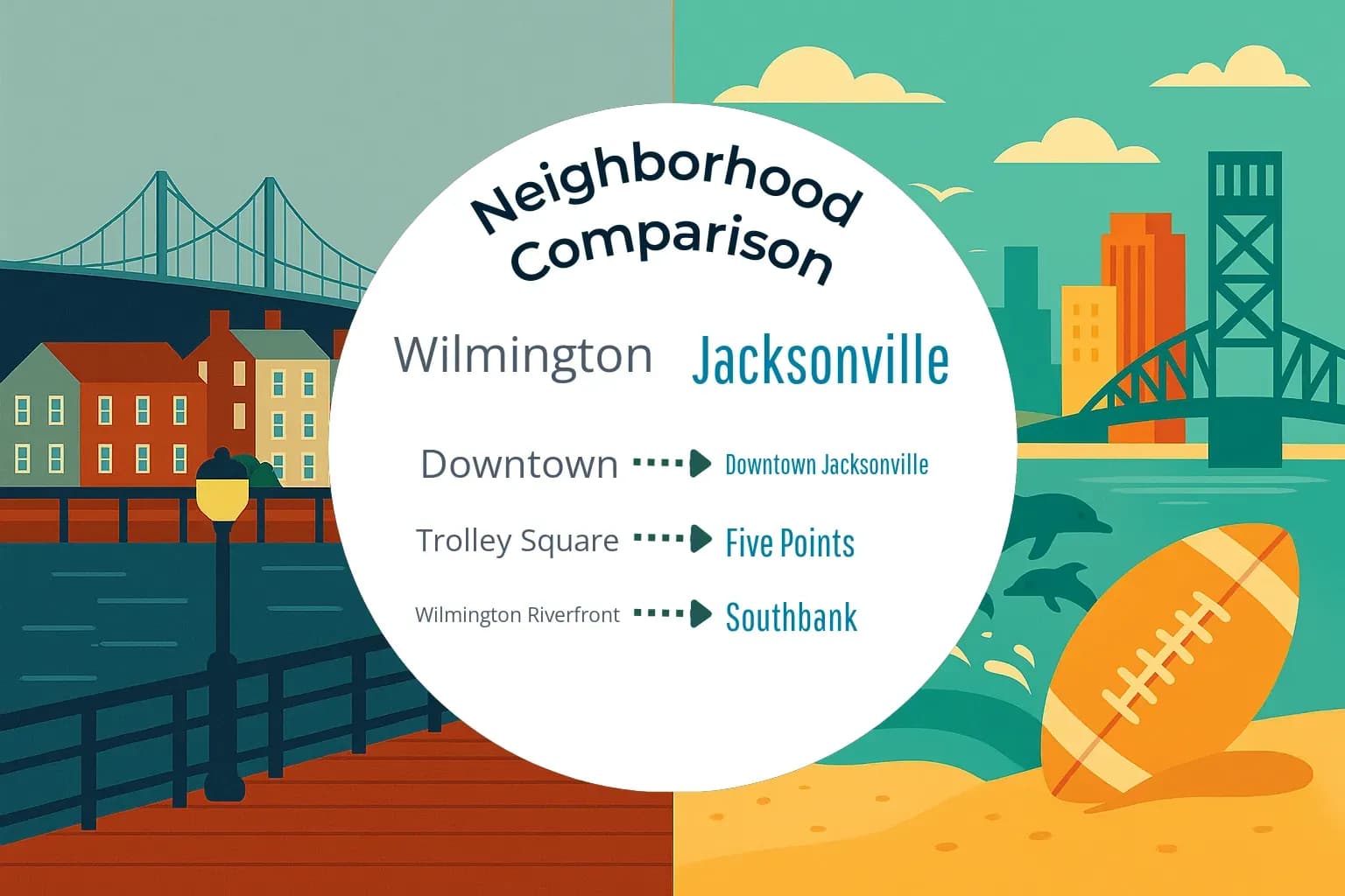 Wilmington vs Jacksonville Neighborhood Comparison