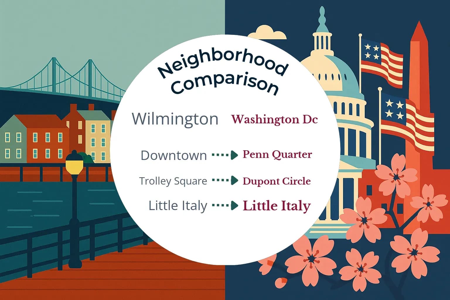 Wilmington vs Washington DC Neighborhood Comparison