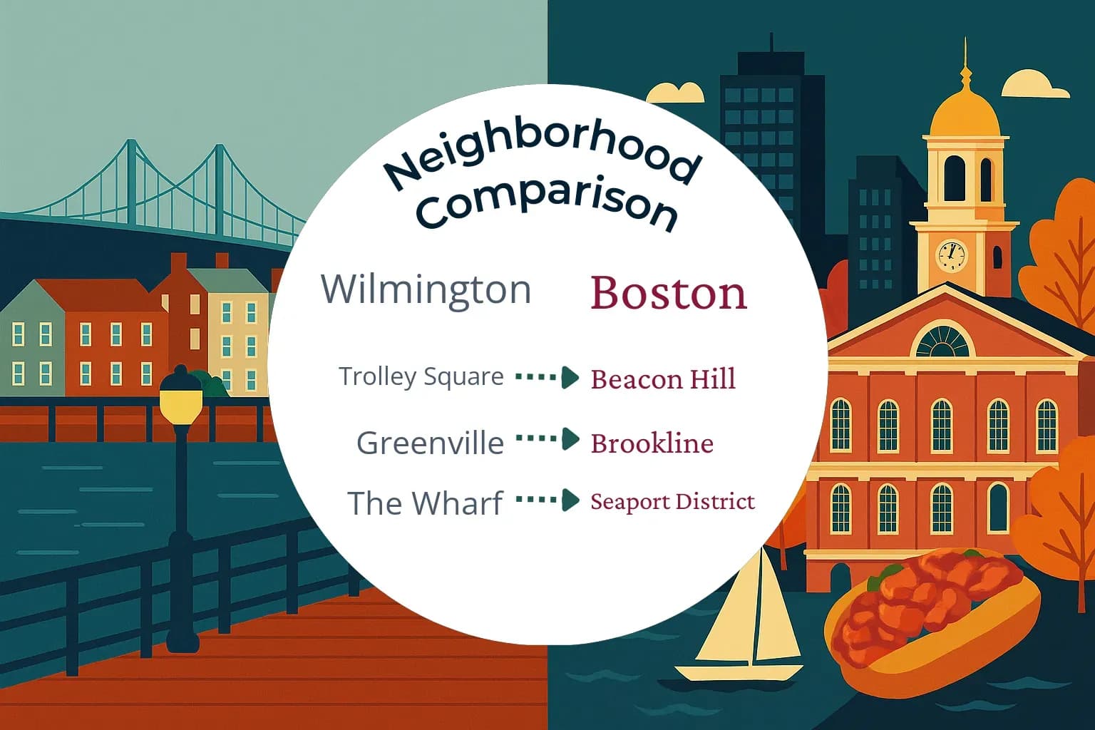 Wilmington vs Boston Neighborhood Comparison
