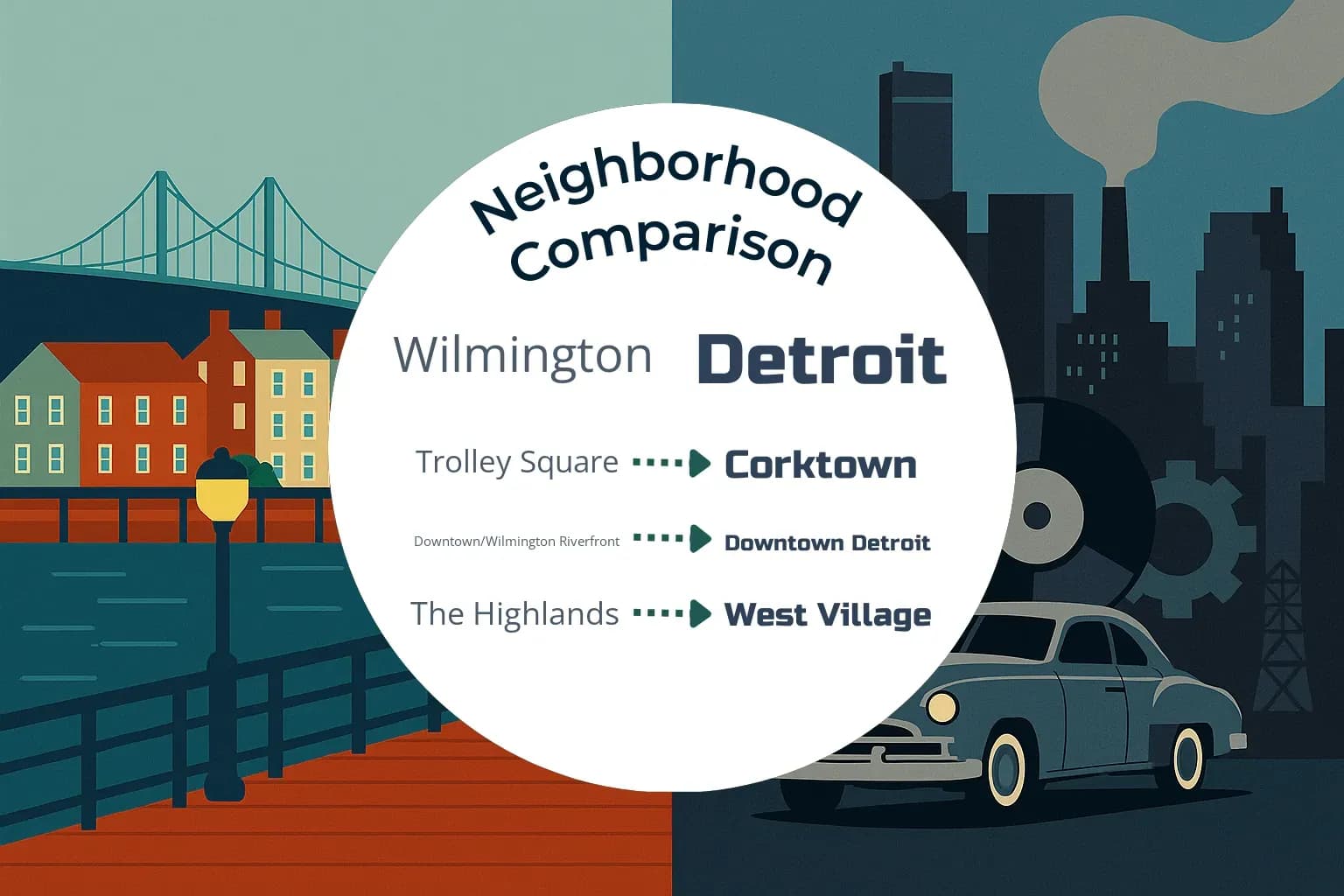 Wilmington vs Detroit Neighborhood Comparison