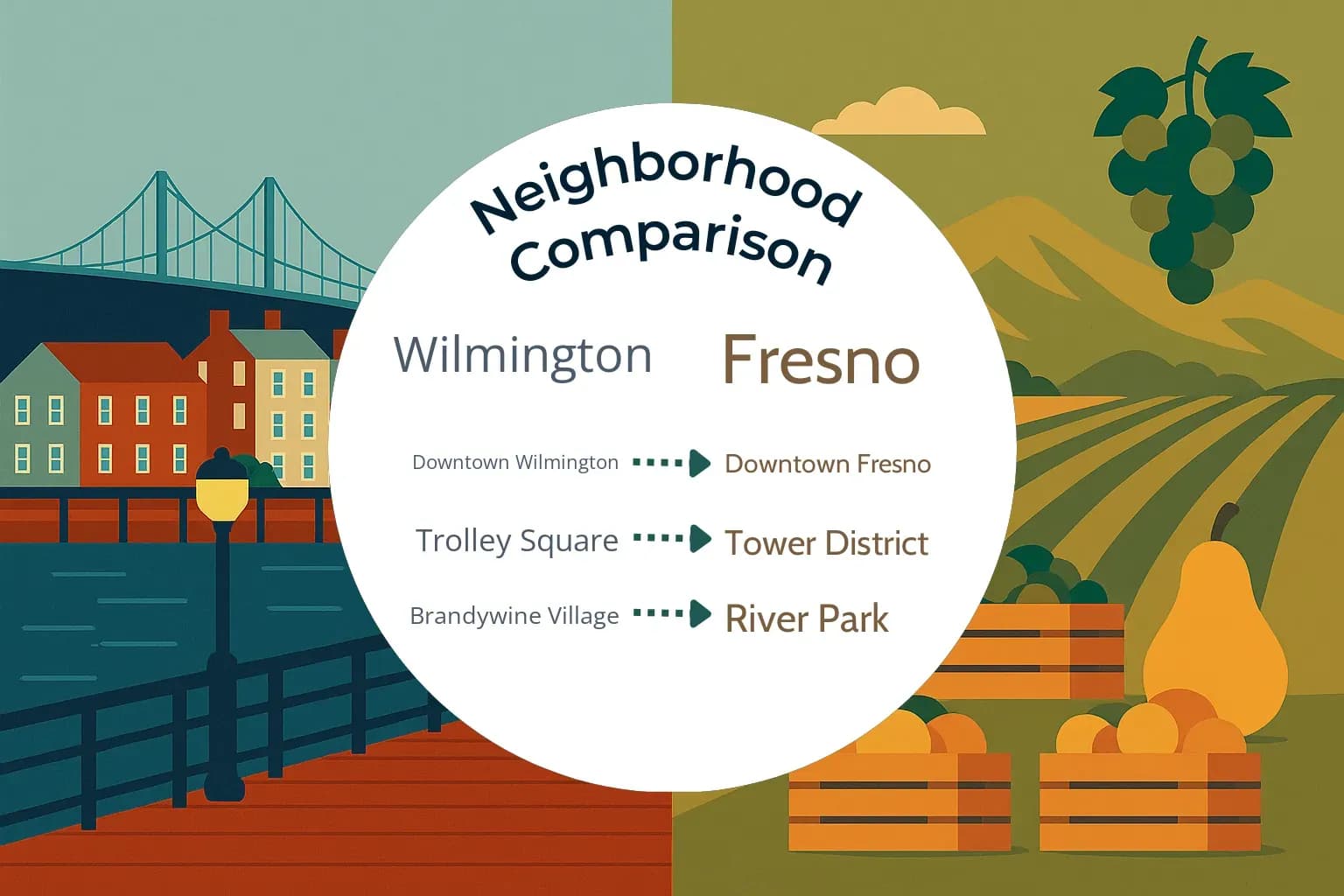 Wilmington vs Fresno Neighborhood Comparison