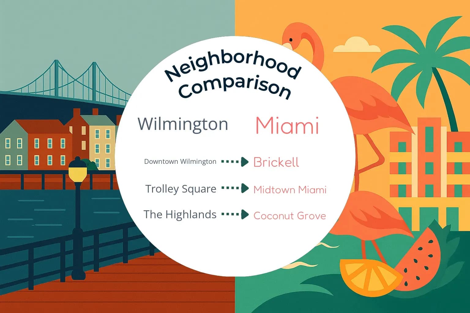 Wilmington vs Miami Neighborhood Comparison