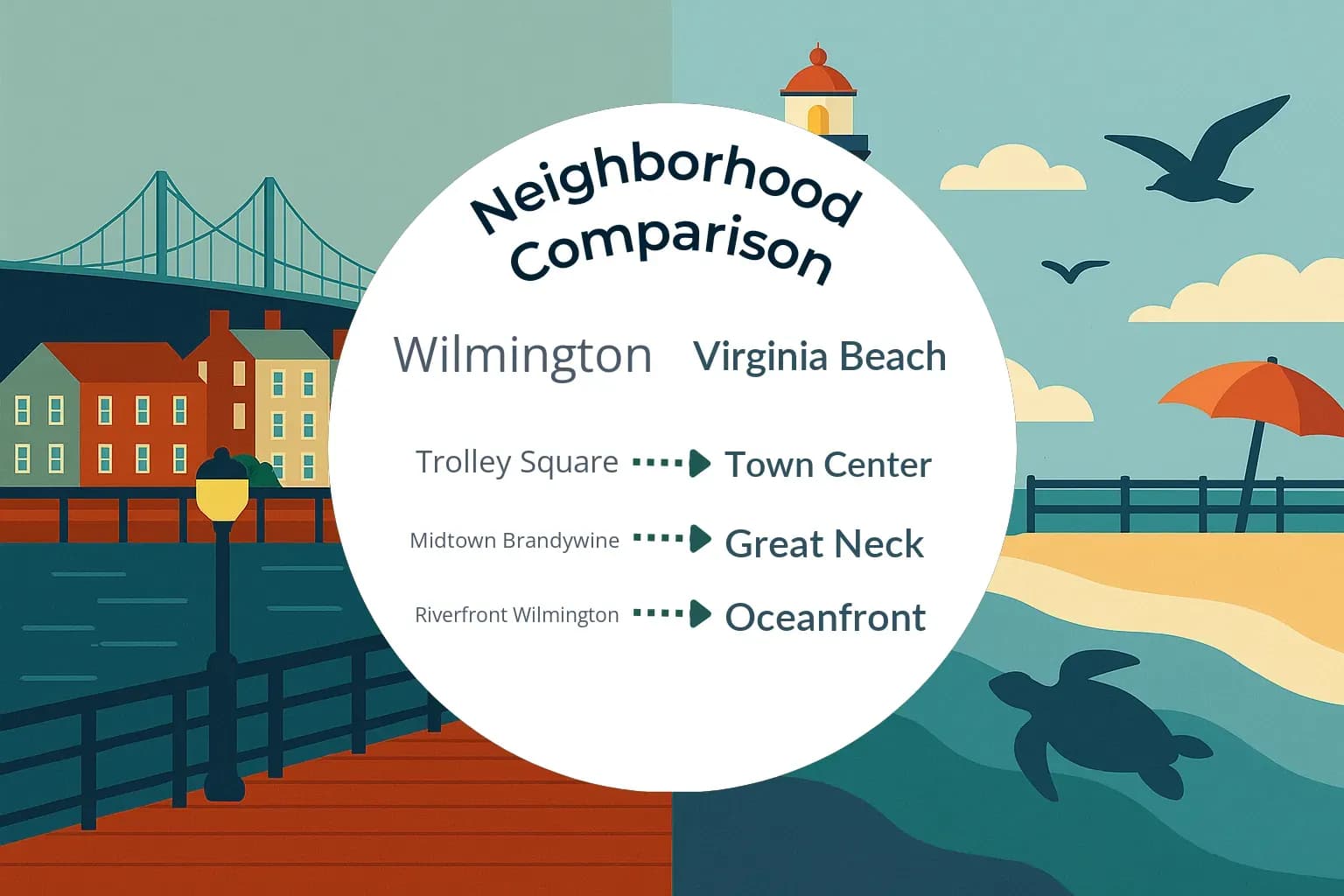 Wilmington vs Virginia Beach Neighborhood Comparison