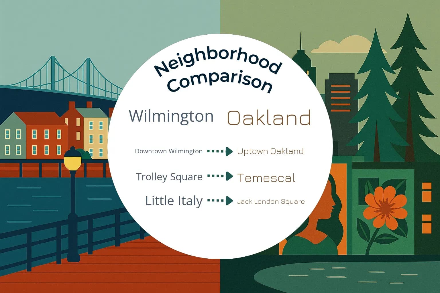 Wilmington vs Oakland Neighborhood Comparison