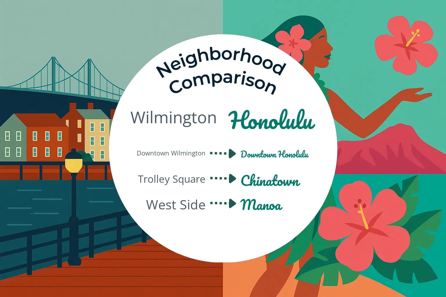 Wilmington vs Honolulu Neighborhood Comparison