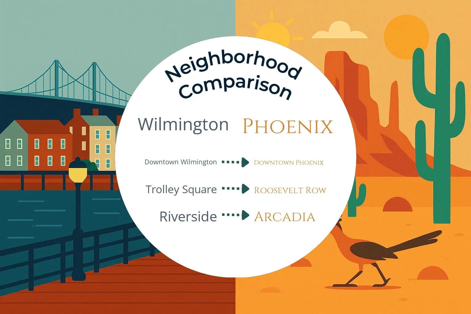 Wilmington vs Phoenix Neighborhood Comparison