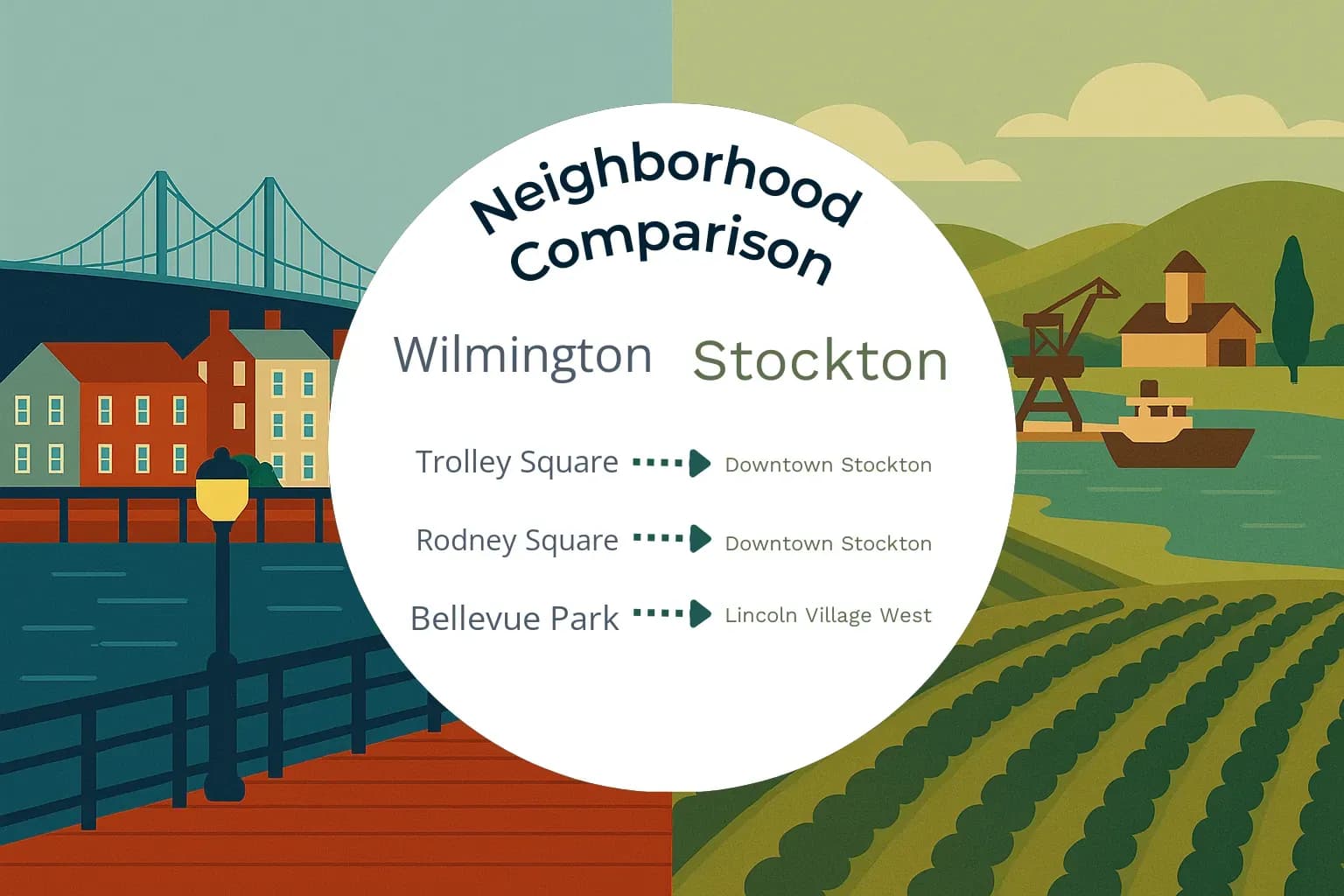 Wilmington vs Stockton Neighborhood Comparison