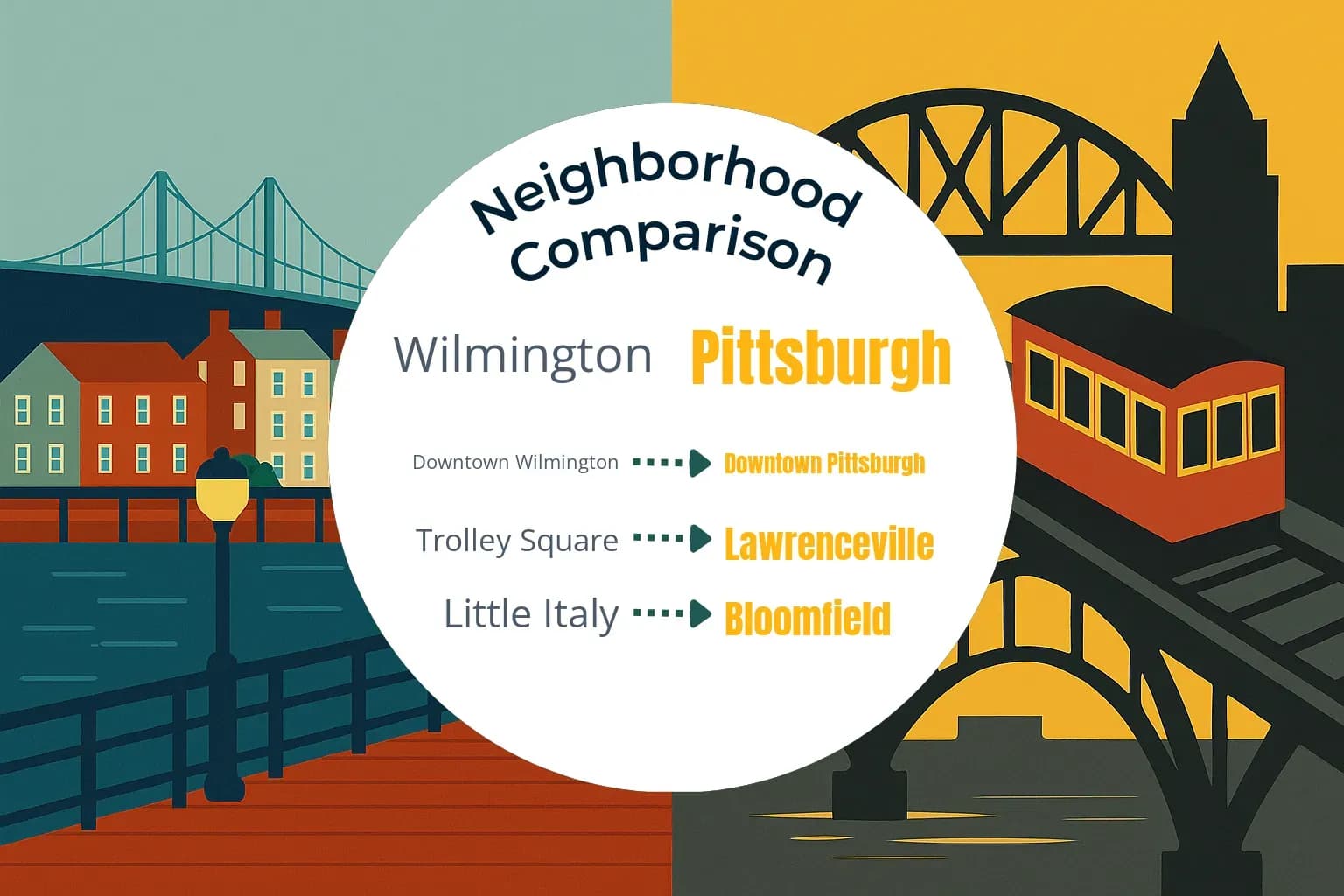 Wilmington vs Pittsburgh Neighborhood Comparison