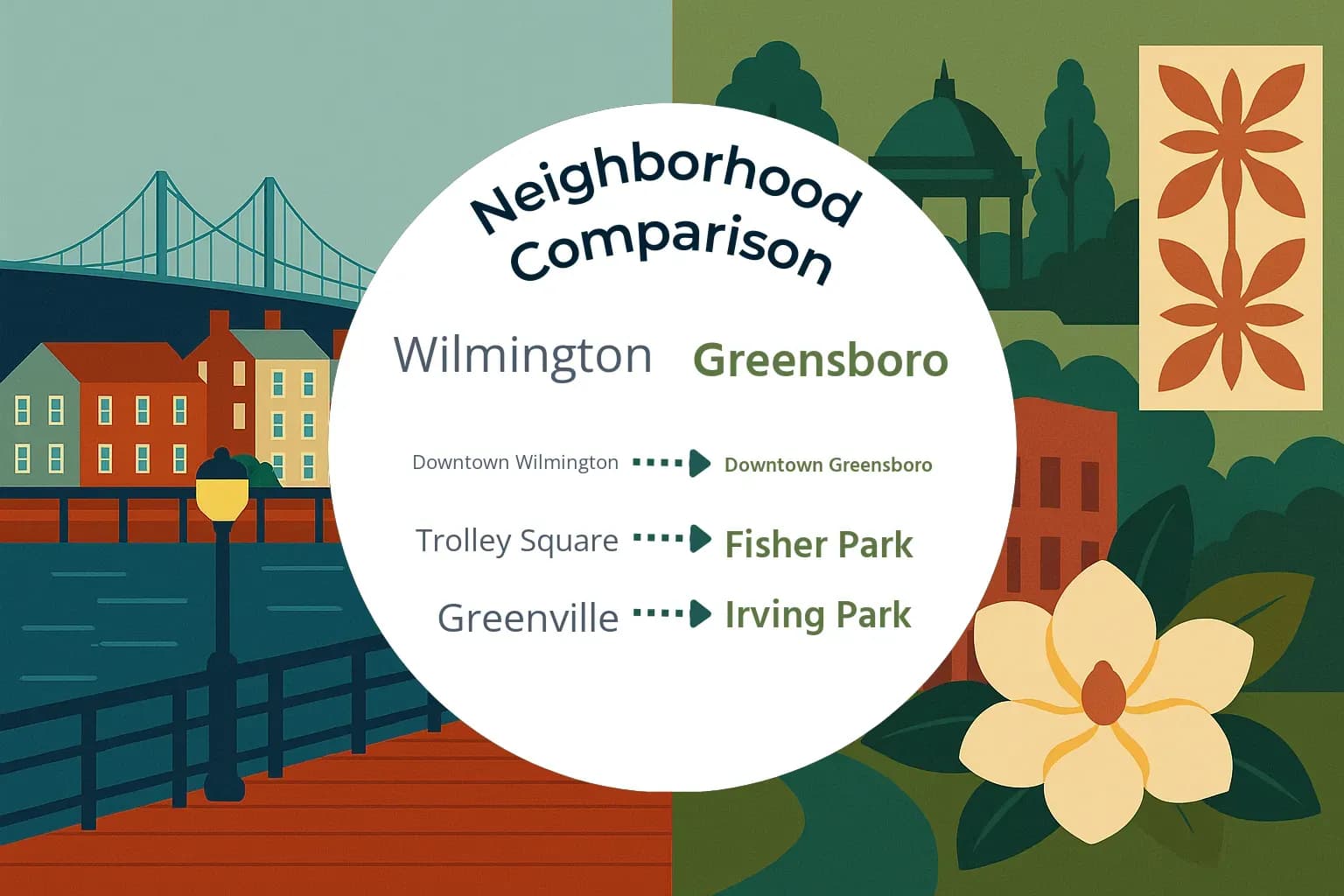 Wilmington vs Greensboro Neighborhood Comparison
