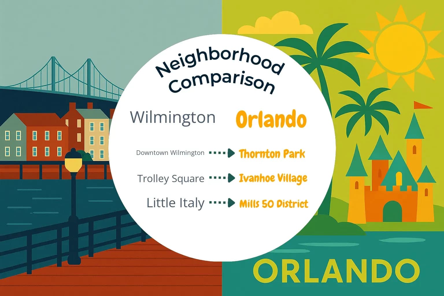 Wilmington vs Orlando Neighborhood Comparison