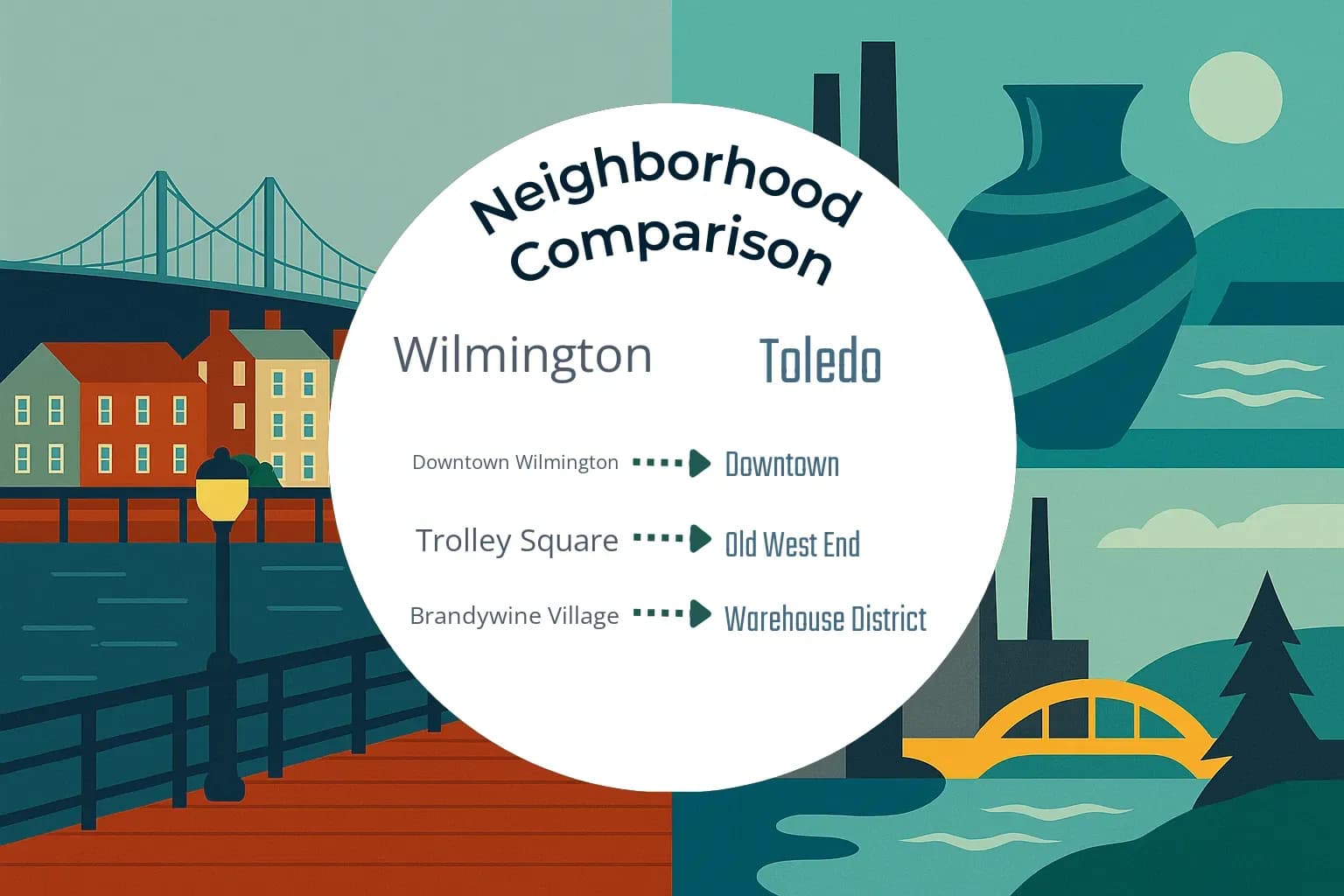 Wilmington vs Toledo Neighborhood Comparison