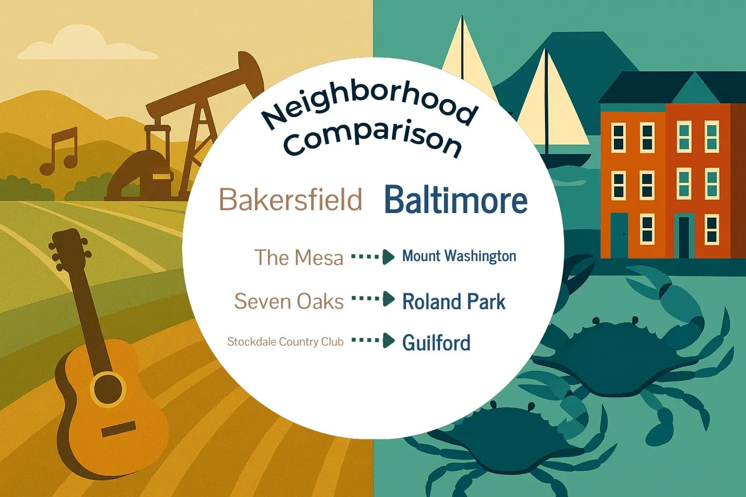Bakersfield vs Baltimore Neighborhood Comparison