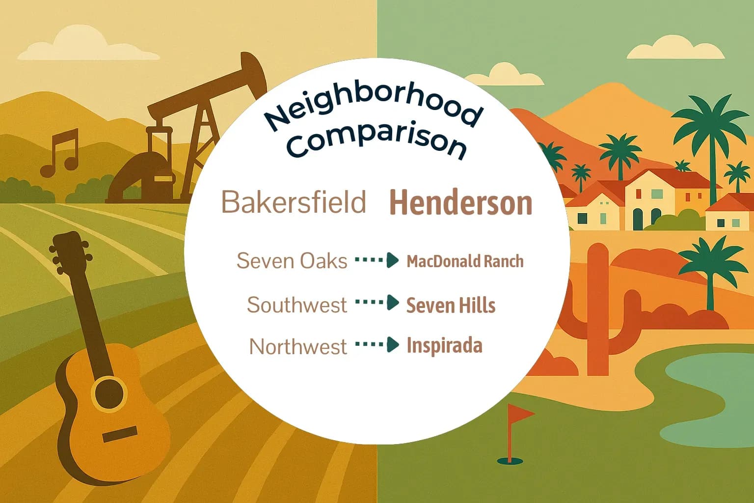 Bakersfield vs Henderson Neighborhood Comparison