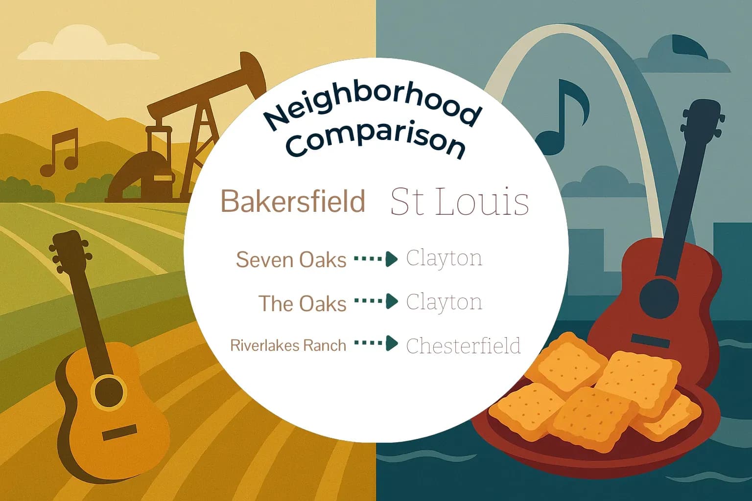 Bakersfield vs St. Louis Neighborhood Comparison