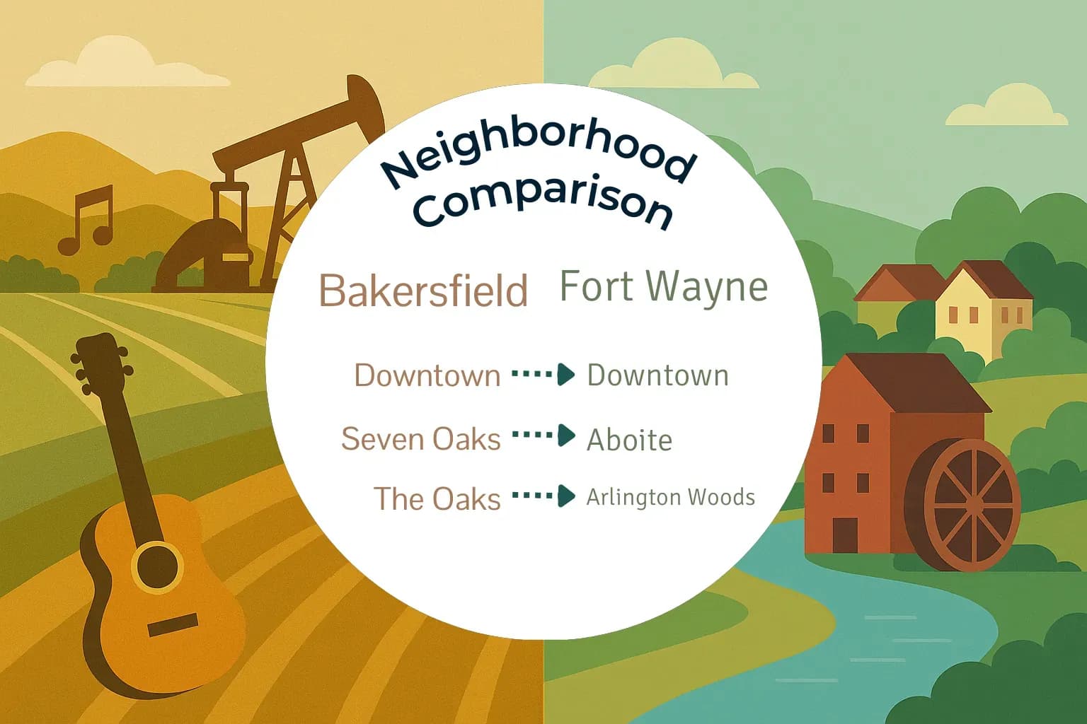 Bakersfield vs Fort Wayne Neighborhood Comparison