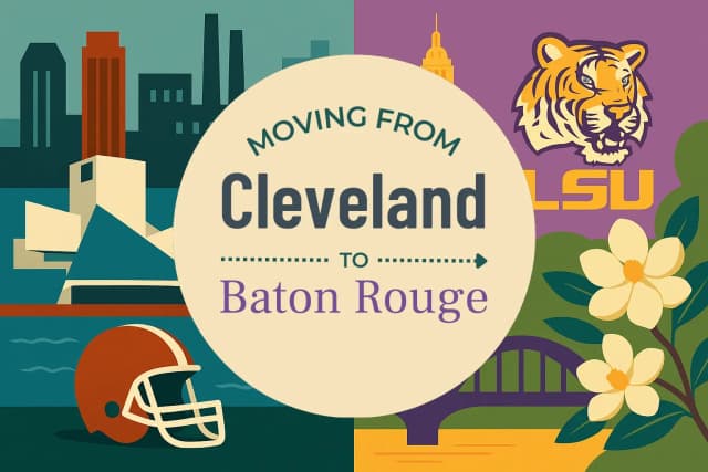 Moving from Cleveland to Baton Rouge