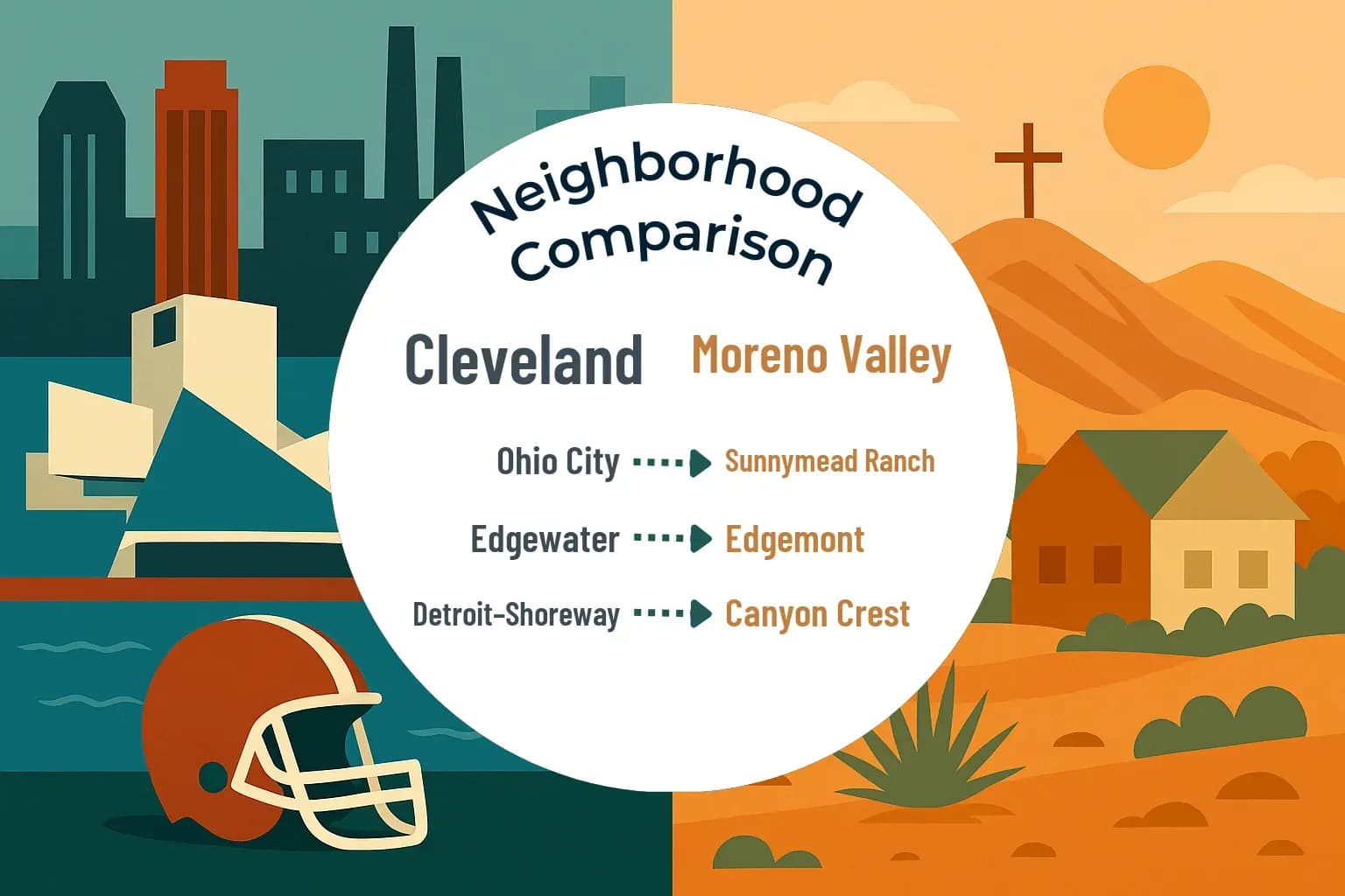 Cleveland vs Moreno Valley Neighborhood Comparison